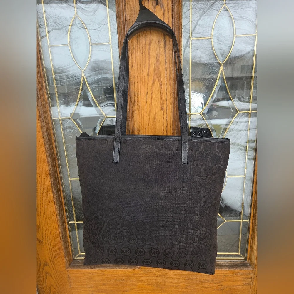 Michael Kors Brown MK Logo Tote Bag